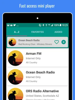 Alternative Country Radio android App screenshot 1